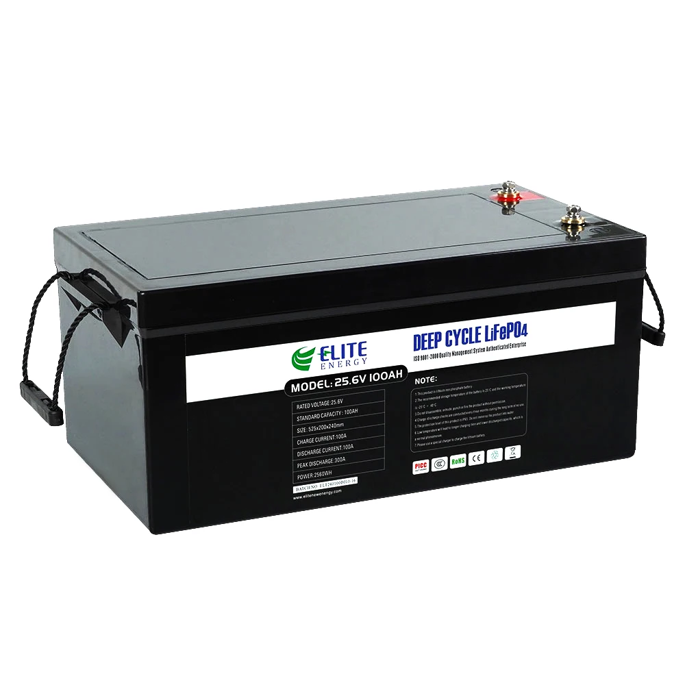 Elite 24V LiFePO4 Batteries Pack 25.6V 100Ah 200Ah Lithium Iron Phosphate Battery Solar Energy Storage Li-ion Battery