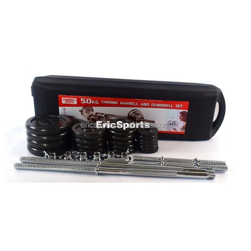 wholesales Cheap Price Adjustable  Painted dumbbell Set Fitness Weight Training Dumbbell 50kg For Sport