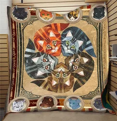 3D Christmas Quilt Bed Comforter 200x230cm Bedding Set Home Child Gift Thin Quilts