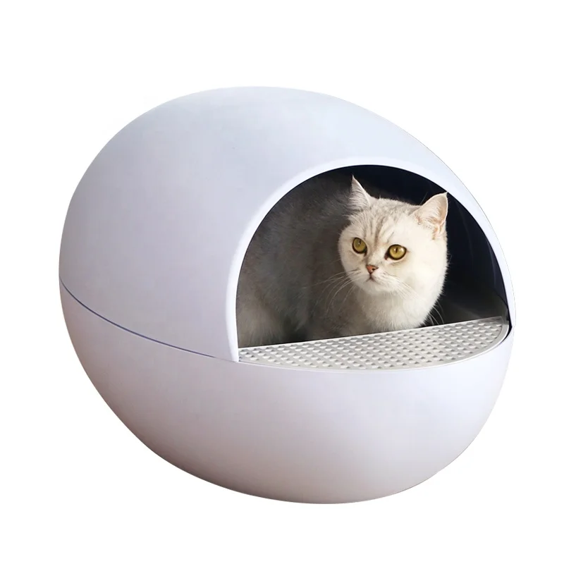 Auto clean litter box indoor cat toilets auto cat litter box enclosed smelly factory wholesale eco-friendly  plastic litter box