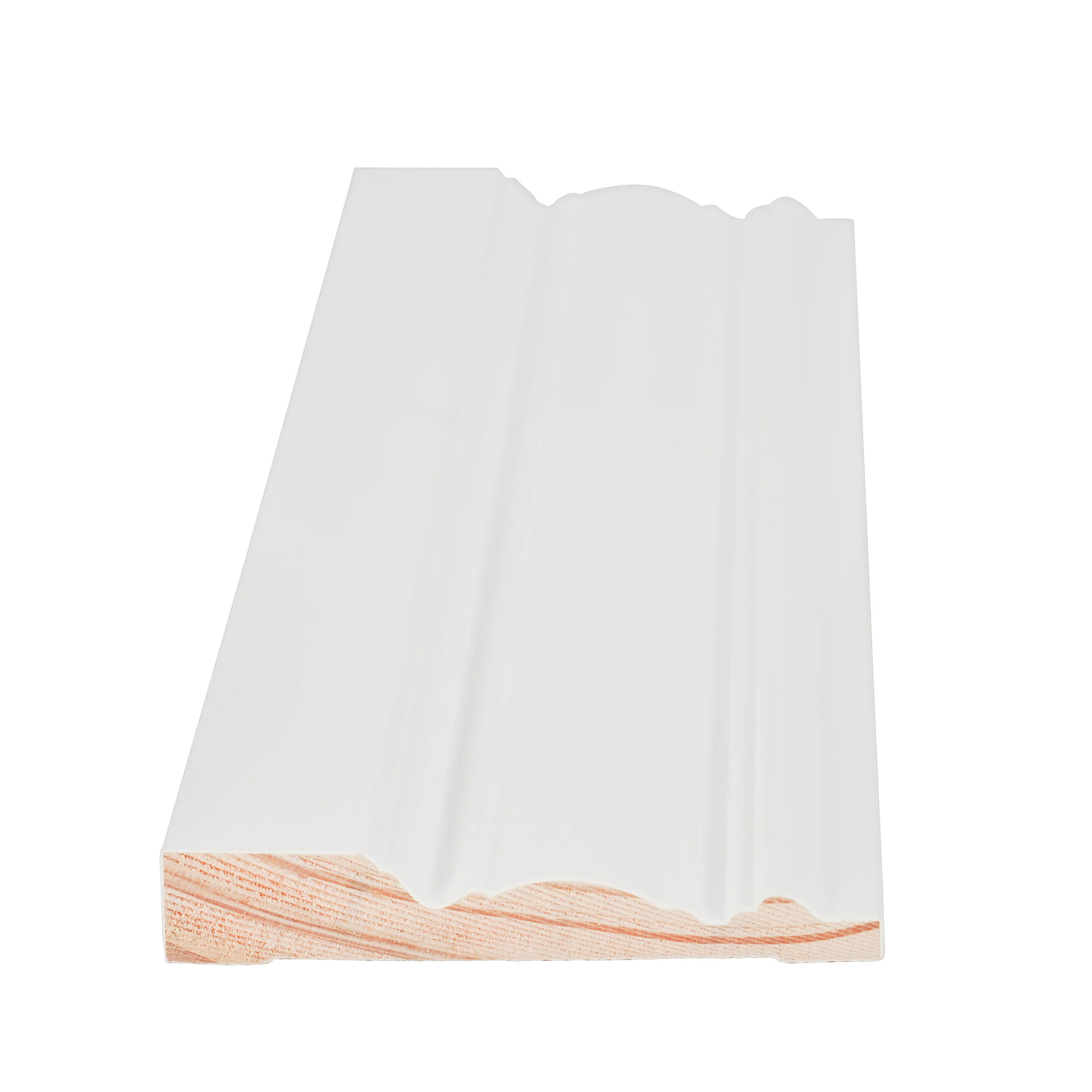 White Gesso Primed Finger Joint Radiata Pine LVL Wood Moulding Colonial Baseboard Skirting for Door Window Architrave Casing