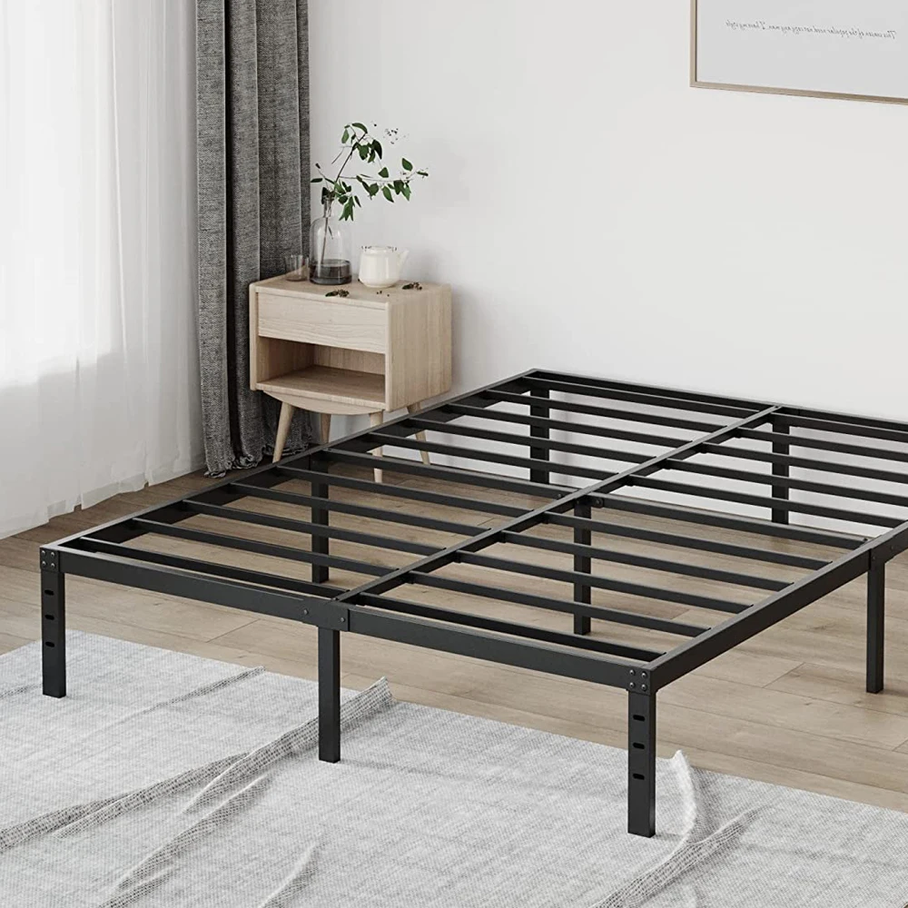 WEKIS US Seller Home Hotel Modern Double Bed Frame With Headboard Super King Single Low Tall Stainless Steel Bed Frame