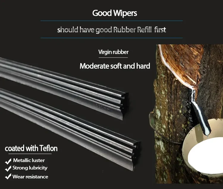 Car accessories wholesale 12 - 28 inch wipers Color car windshield wiper blade for golf 5