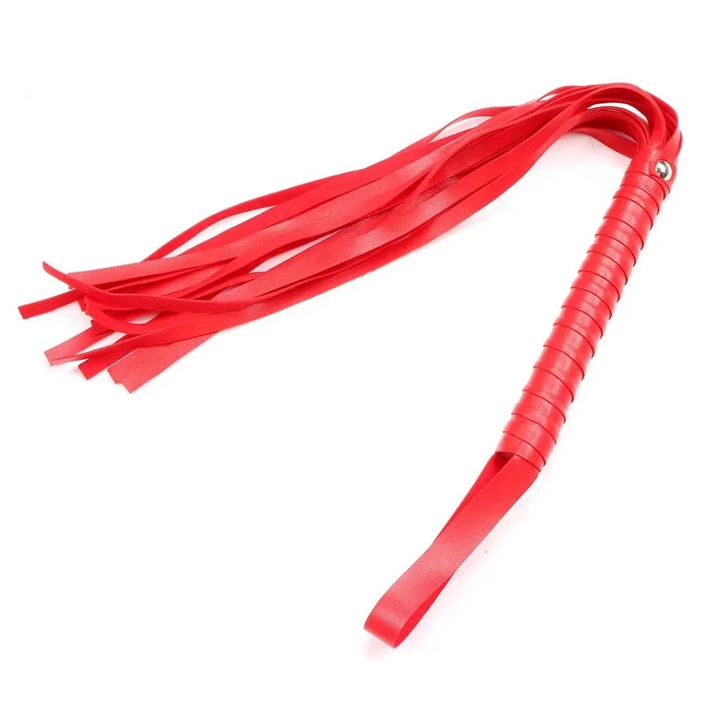 Sexual Flirt Tools Sex Whips Bondage Toy for Adults Sex Black Leather Flogger BDSM Fetish Whip