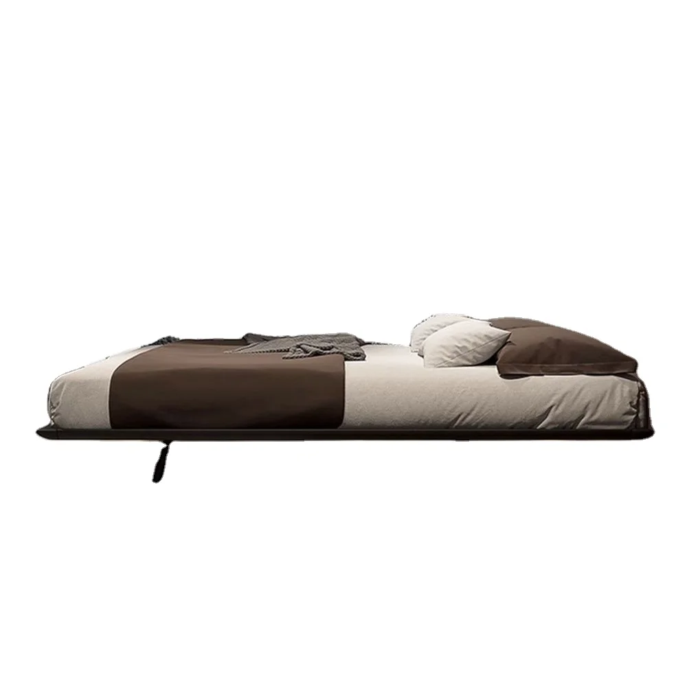 Good Quality Glamorous Velvet Upholstered Platform Bed with Crystal Tufting