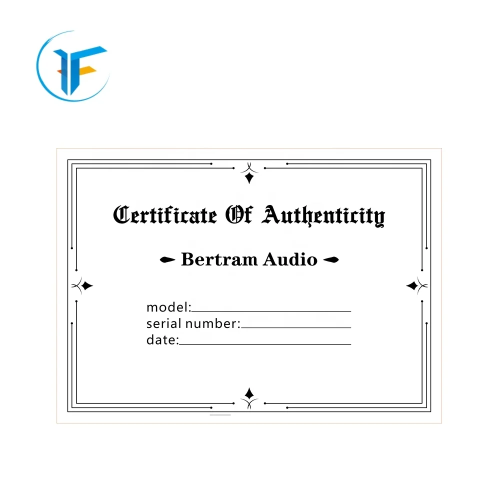 High quality watermark paper security certificate holographic gold foil certificate printing