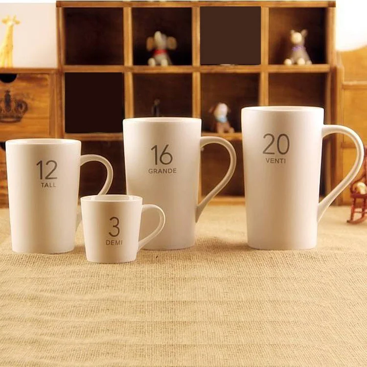 3oz 8oz 12oz And 16oz 20oz Custom Brand Matte White Porcelain Coffee Water Tea Mugs Ceramic Mug And Cup For Coffee