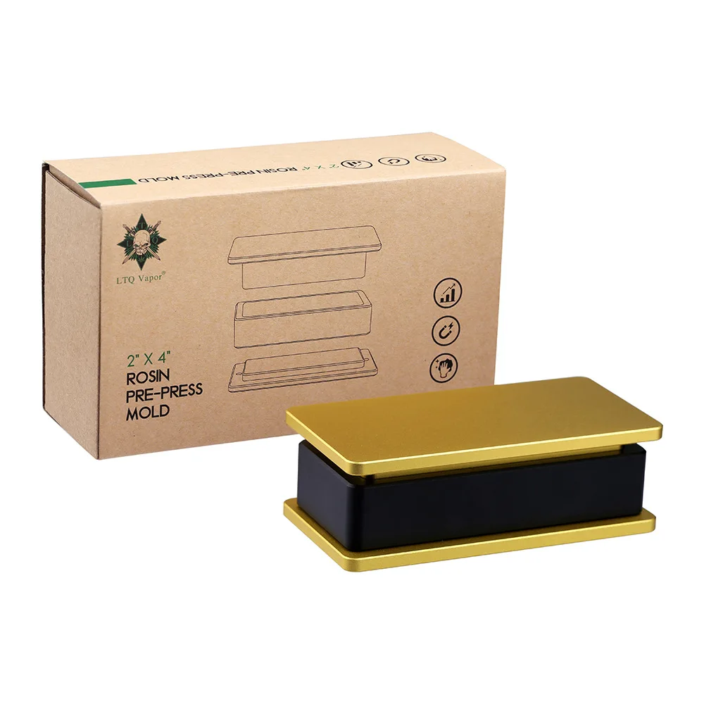 Original LTQ vapor OEM Rosin Pre-press mode gold and black mix color 6061 aviation aluminum with rosin press bag