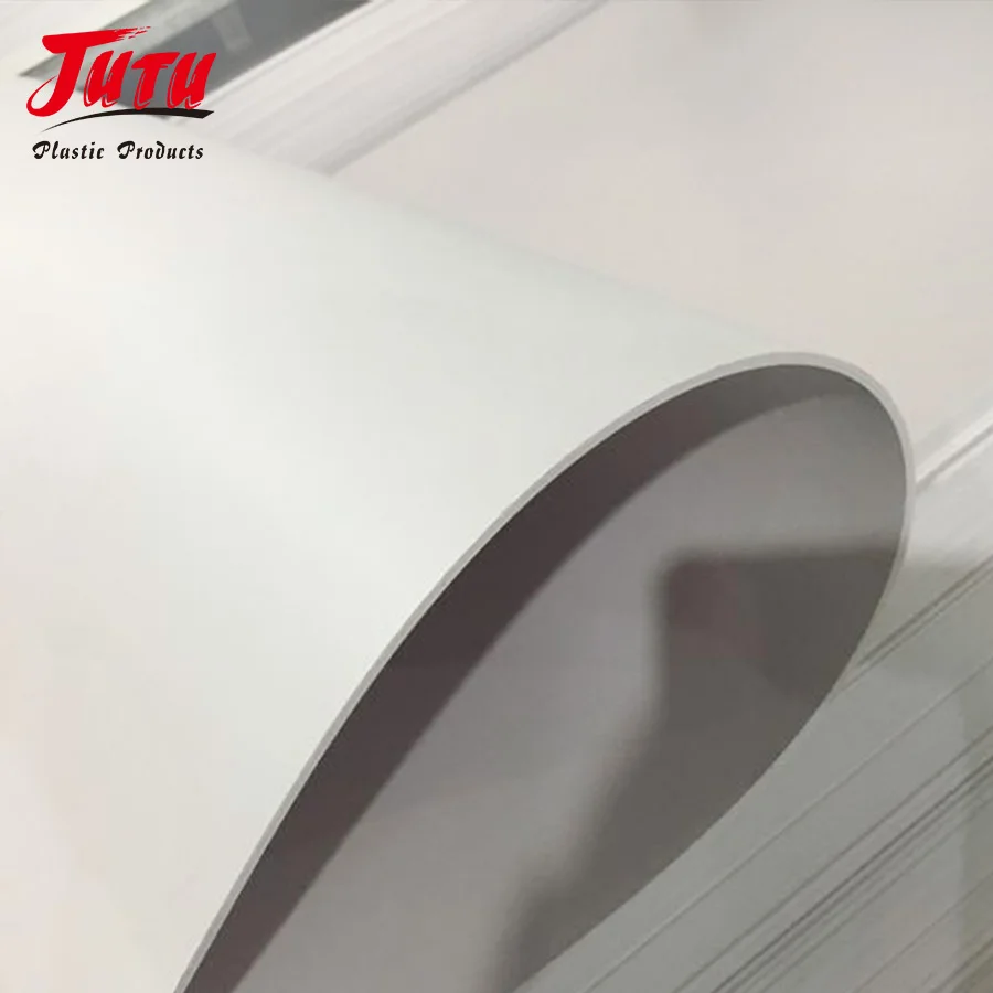 JUTU high density white PVC foam sheet white 5mm expanded PVC celuka sheet for sell