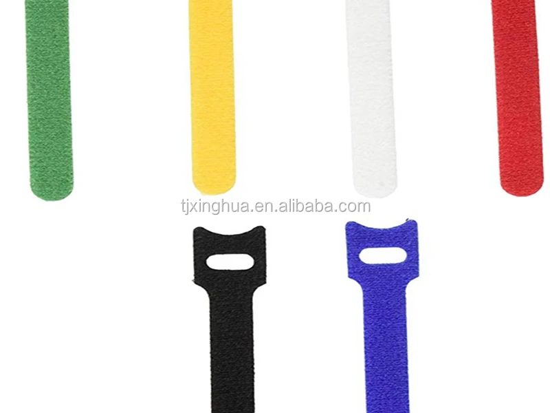 reusable fastening tape wires wraps straps cable ties double sided adjustable hook and loop straps