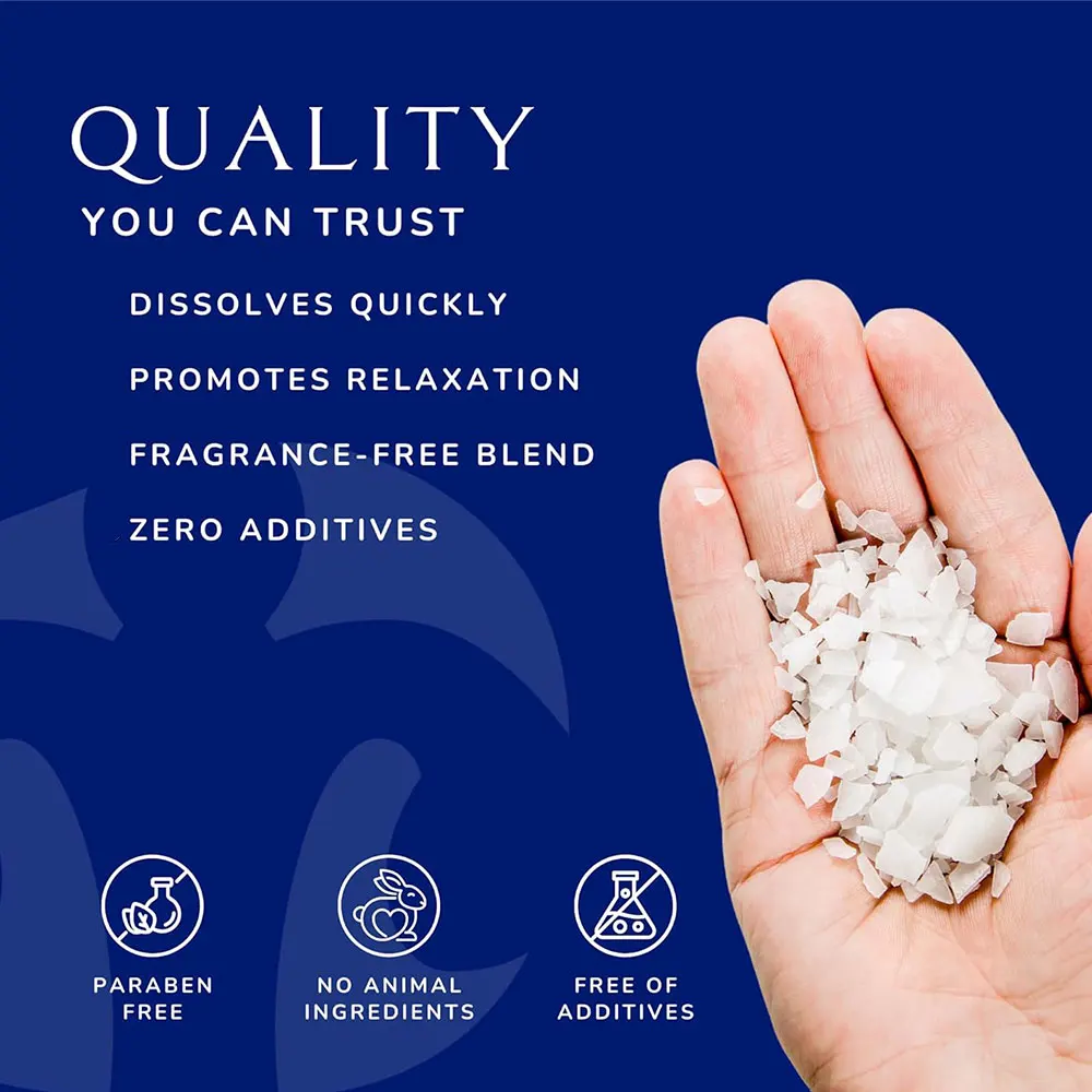 OEM/ODM Pure Magnesium Bath Flakes Relax Muscle Organic SPA Bulk Foot Epsom Bath Salt Flakes Dead Sea Bath & Foot Soak