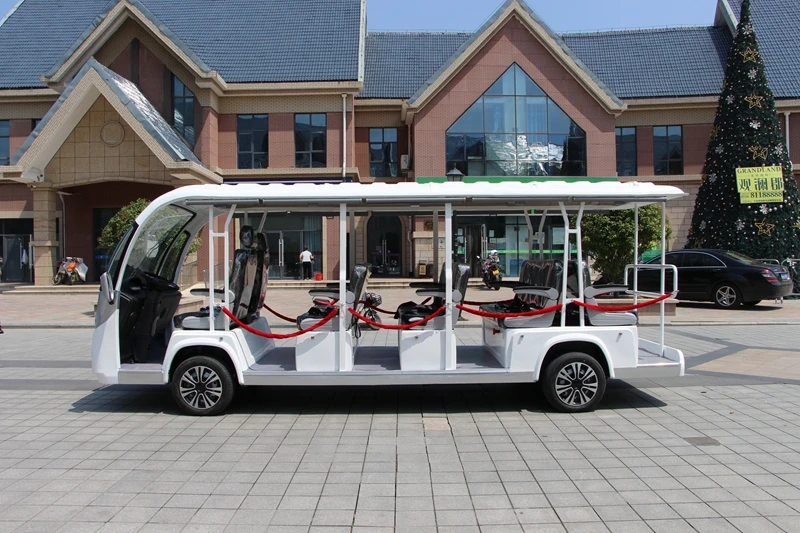 14 Seats Electric Sightseeing Car 14 Seats Sightseeing Double Decker Bus for sale
