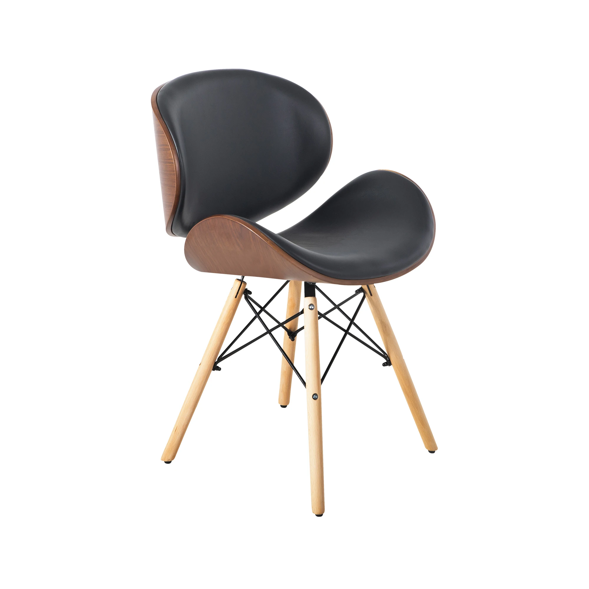 Vintage PU Leather Cover Living Room/Restaurant/Hotel/Coffee Shop Dining Chair