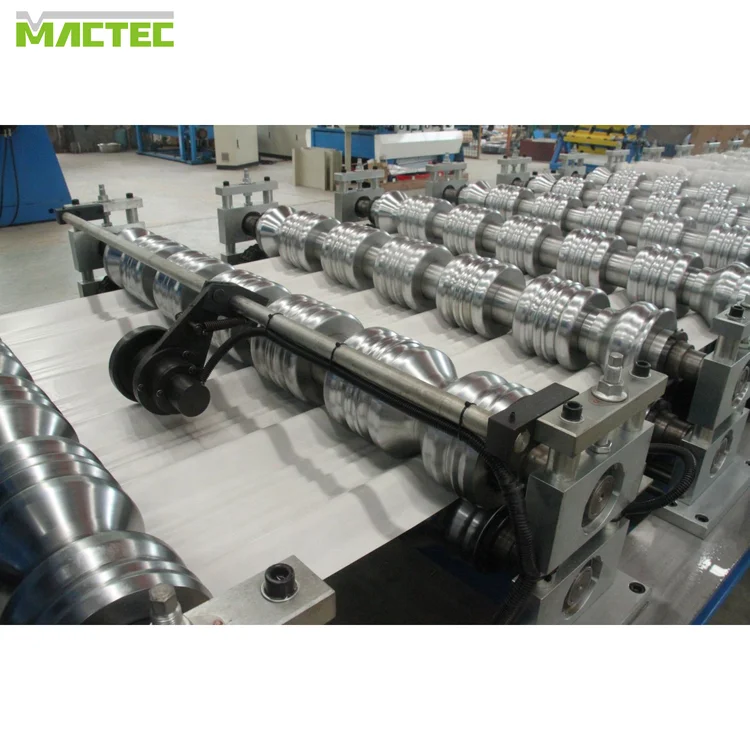 steel step tile aluzinc roofing roll forming machine, glazed roof forming machinery