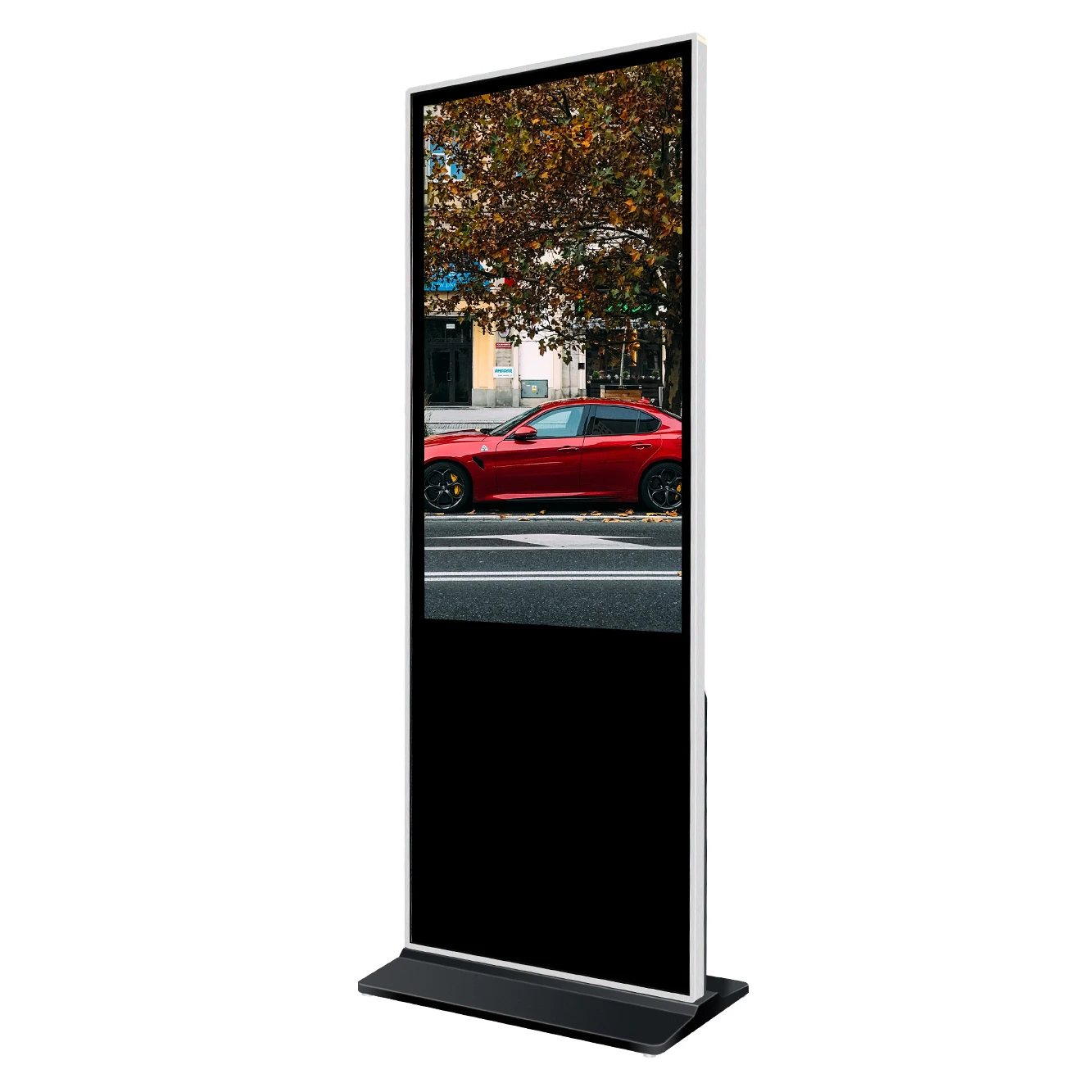  43-дюймовый готовый к отправке напольный стенд без сенсорного типа 4k lcd рекламный