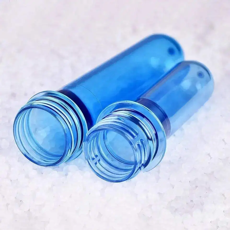 High Quality 28mm 30mm 38mm Hot Fill Blue Plastic Transparent Pet Water Preforms for Blowing Beverage Bottle Pet