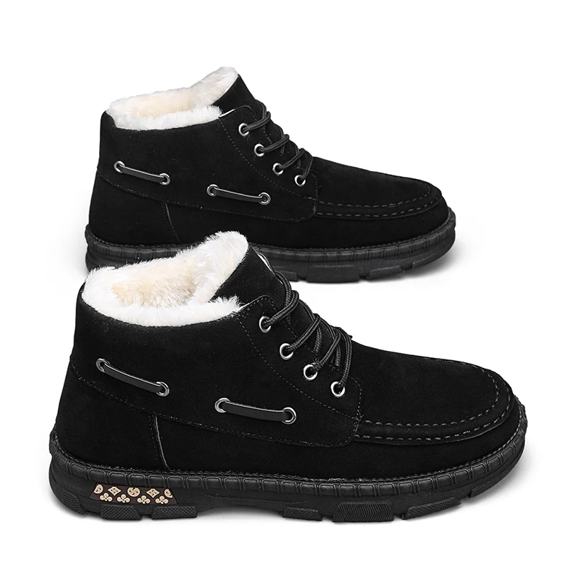 New winter outdoor warmth and plush snow boots, high top cotton shoes, fashionable and thick