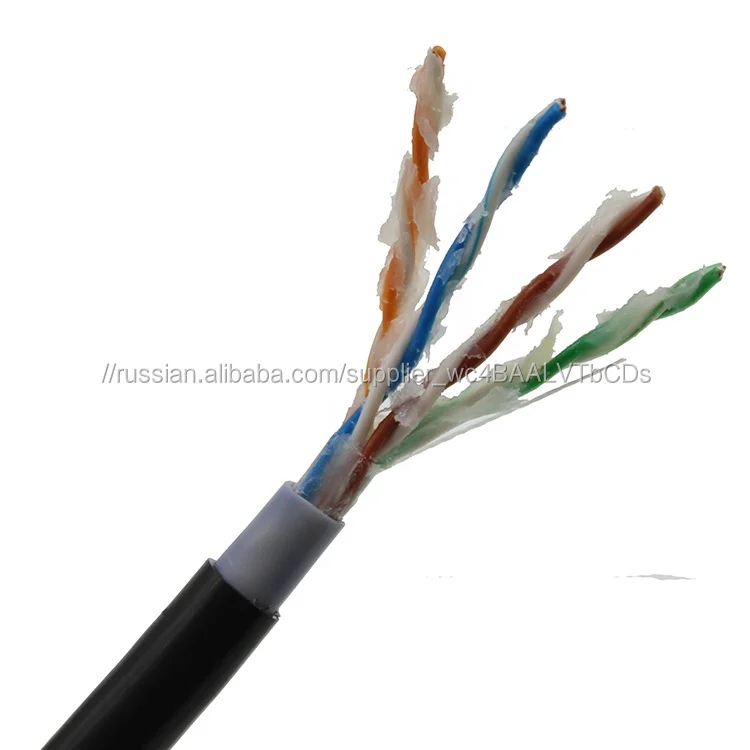 Подземный двойной куртка желе заполнены Открытый 4 пара ethernet кабель utp cat 5e