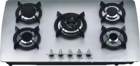 Five burner gas stove commercial gas stove burner countertop kitchen stove 5 burner gas cooker