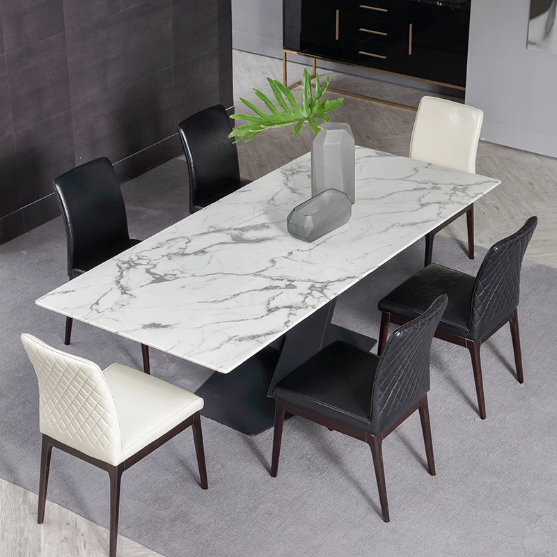 Cheap Factory Price dining tables marble top dining table set