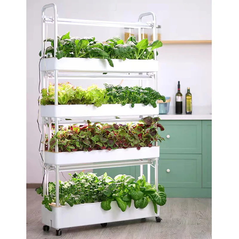 Automatic Home Garden Vertical Hydroponic System Complete Aquaponics Irrigation Farming Supplies Grow Vegetables in Pots