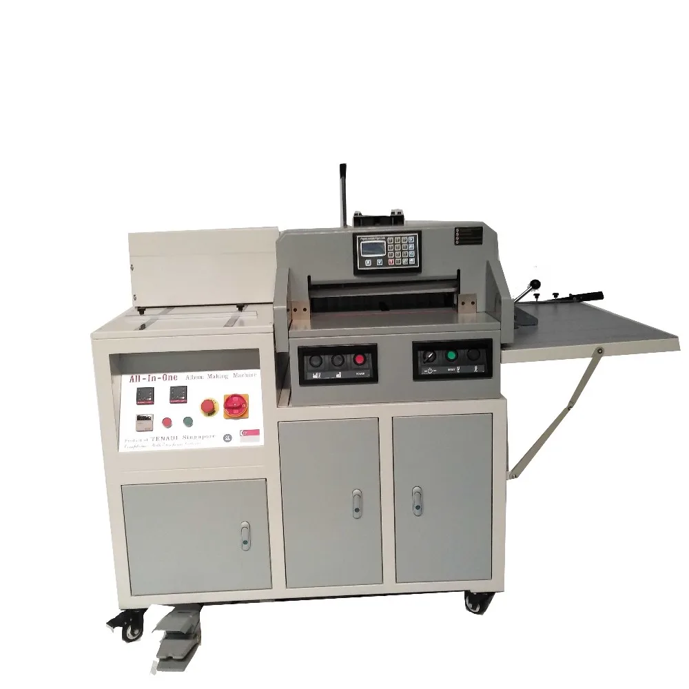 Double 100 Leading Technology 12 in 1 Photo Album Book Making Machine PVC For Album Making Wedding Album Cover Digital Photobook