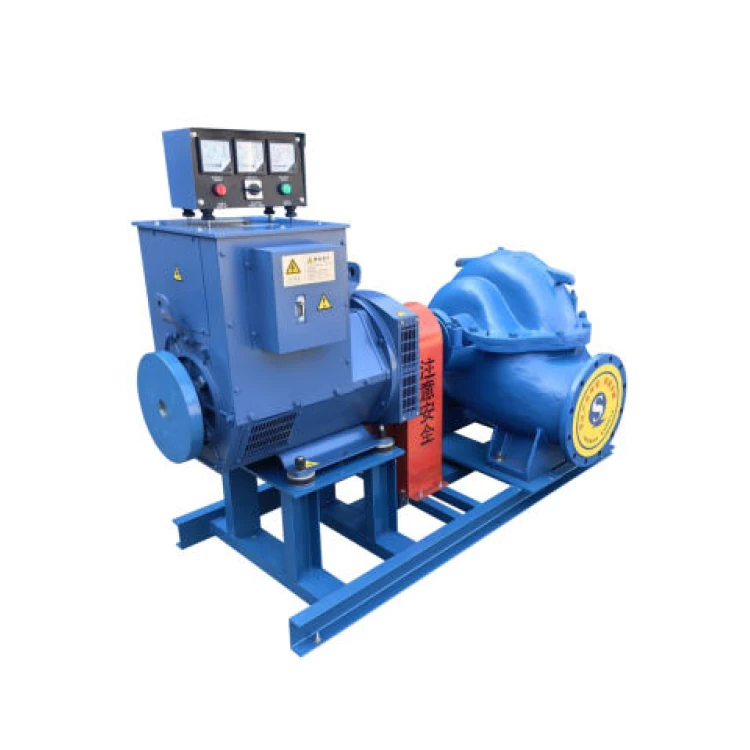 10KW-200KW Double Outlet Hydraulic Turbine Generator 110-480V Head 15-150M Electricity Generation by Water