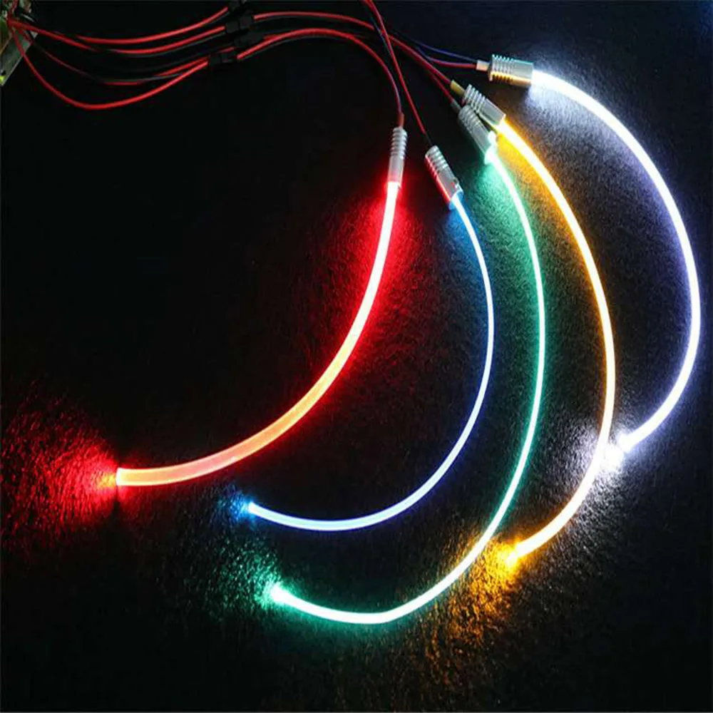 
5MM Diameter MMA Flexible Plastic Side Glow Fiber Optic for LED Fiber Optic Lights 