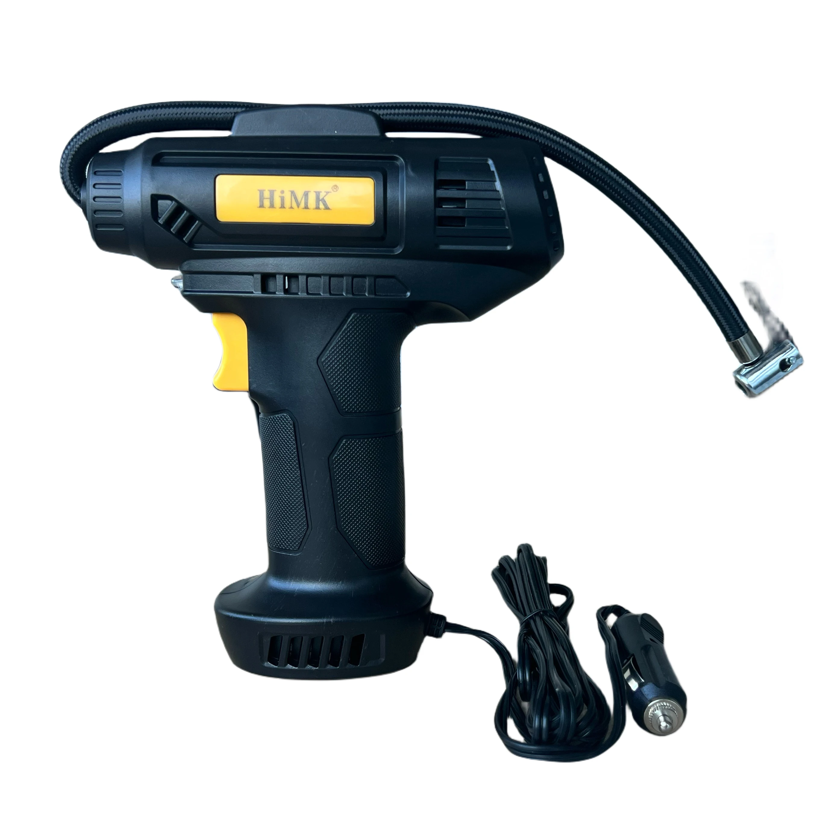 2024 New Design Portable Car Air Pump Factory Directly Sales Handheld Tire Inflator with Mechanical Pointer ABS Material