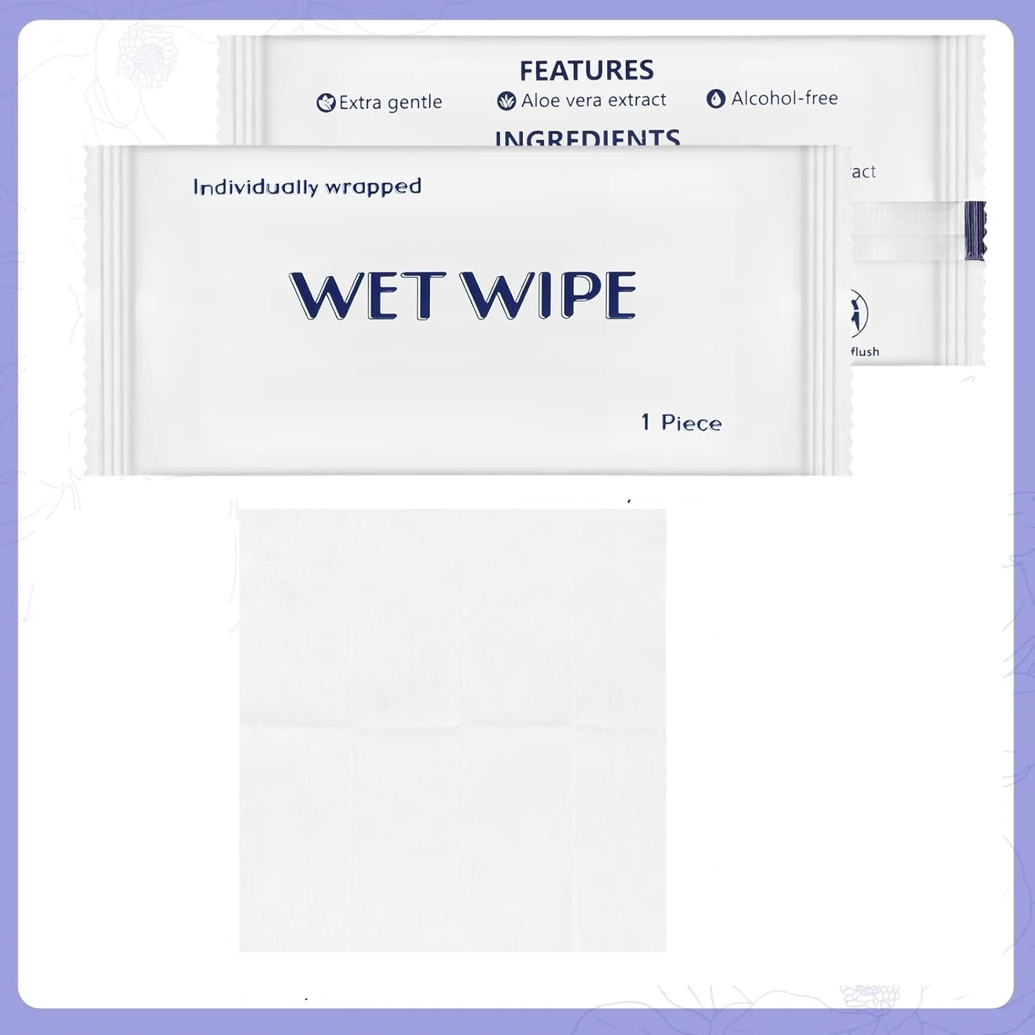 OEM  Individually Wrapped Wet Wipes Unscented  Wet Napkins Clean Hands Quickly for Travel Homeless Restaurant Barbecue