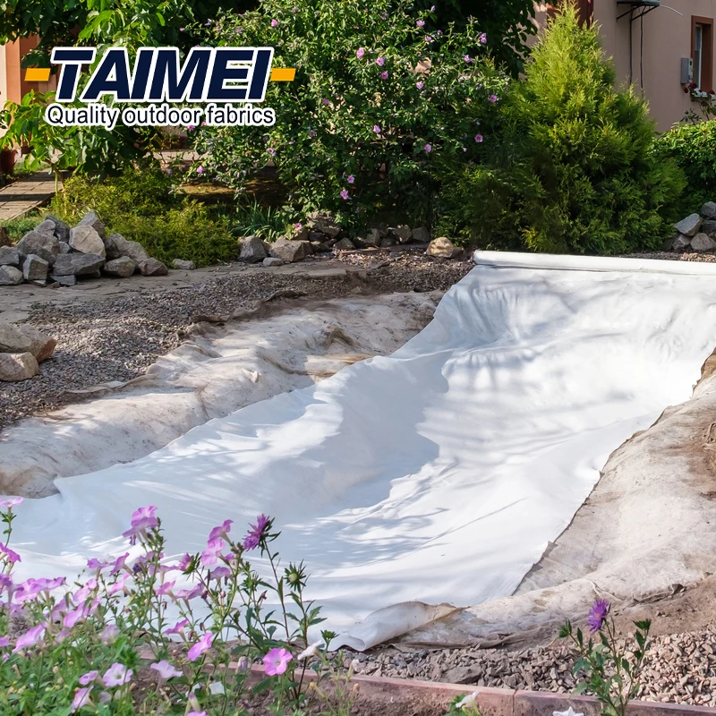Non Woven Geotextile Fabric PET Recycled Staple Fiber and Filament Geotextile Fabric Landscape for Reinforcement