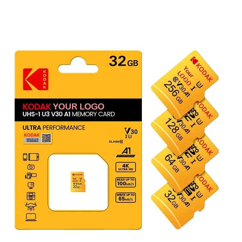 KODAK Top Quality 2GB 32GB 64GB 128GB 256GB TF Memory Card