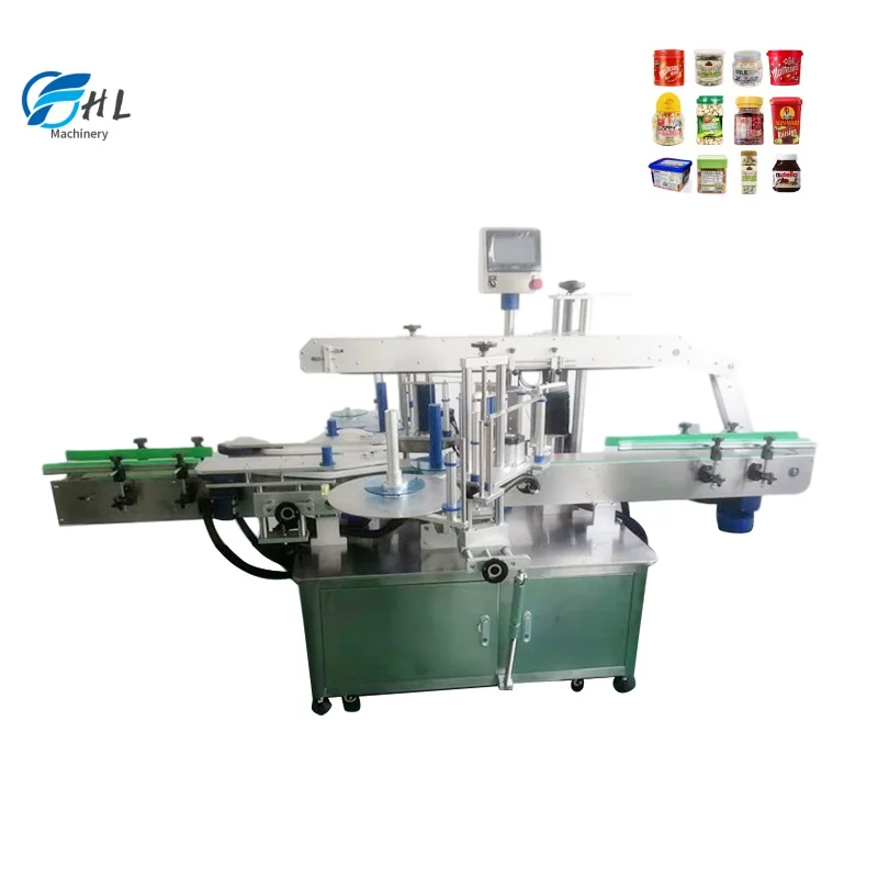 High Precision Dual Side Round Bottle Labeling Machinery Cosmetic Packaging Labeling Machine