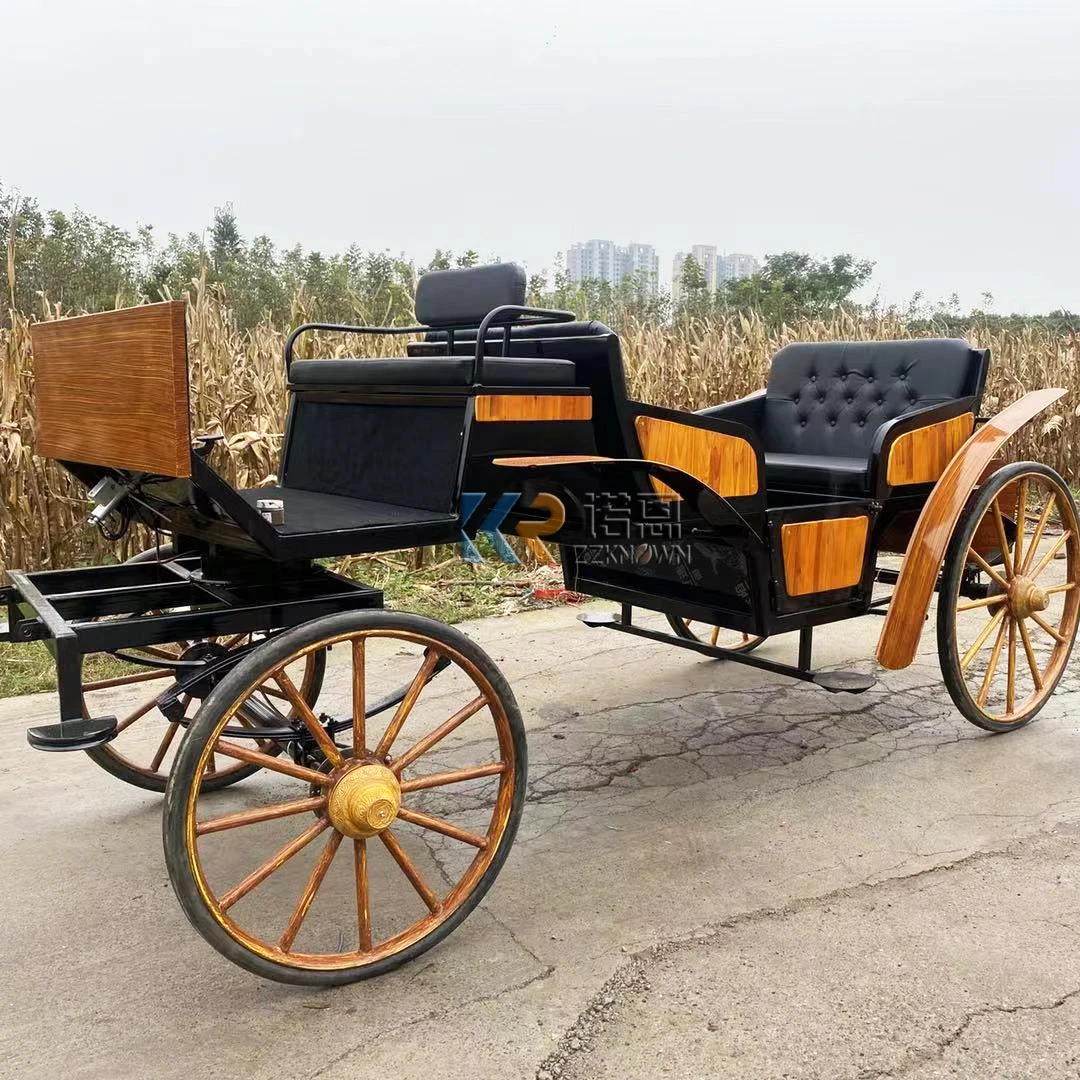 New Coming Four Wheel Horse Wagon Royal Princess Touristic Horse Carriage Electric Vehicles