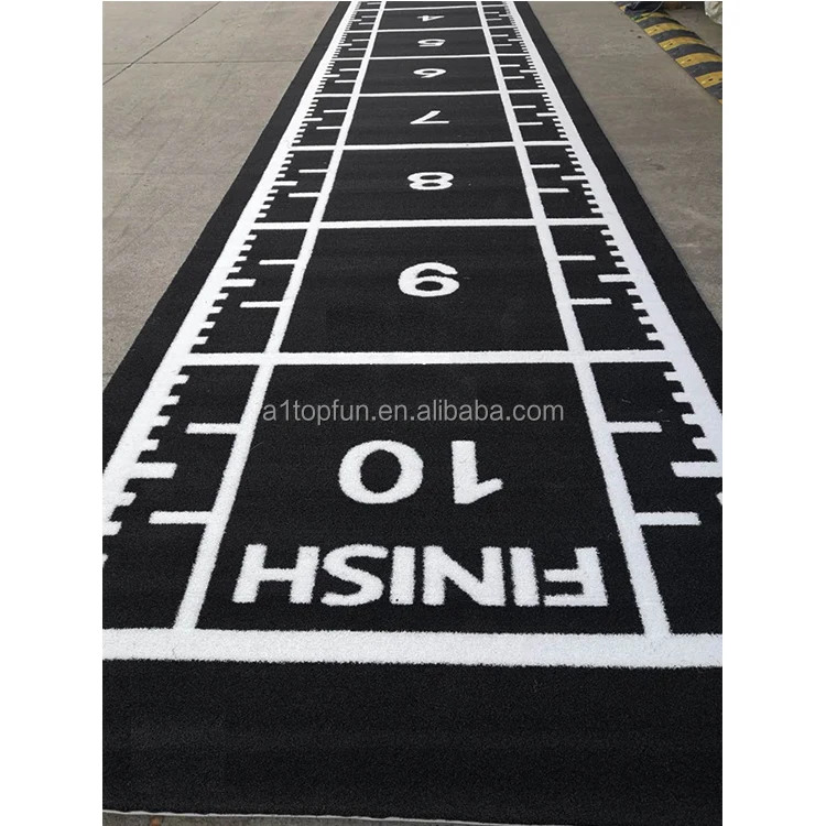 5mm PU Foam Marked Artificial Grass Turf For Gym Flooring Sled Track