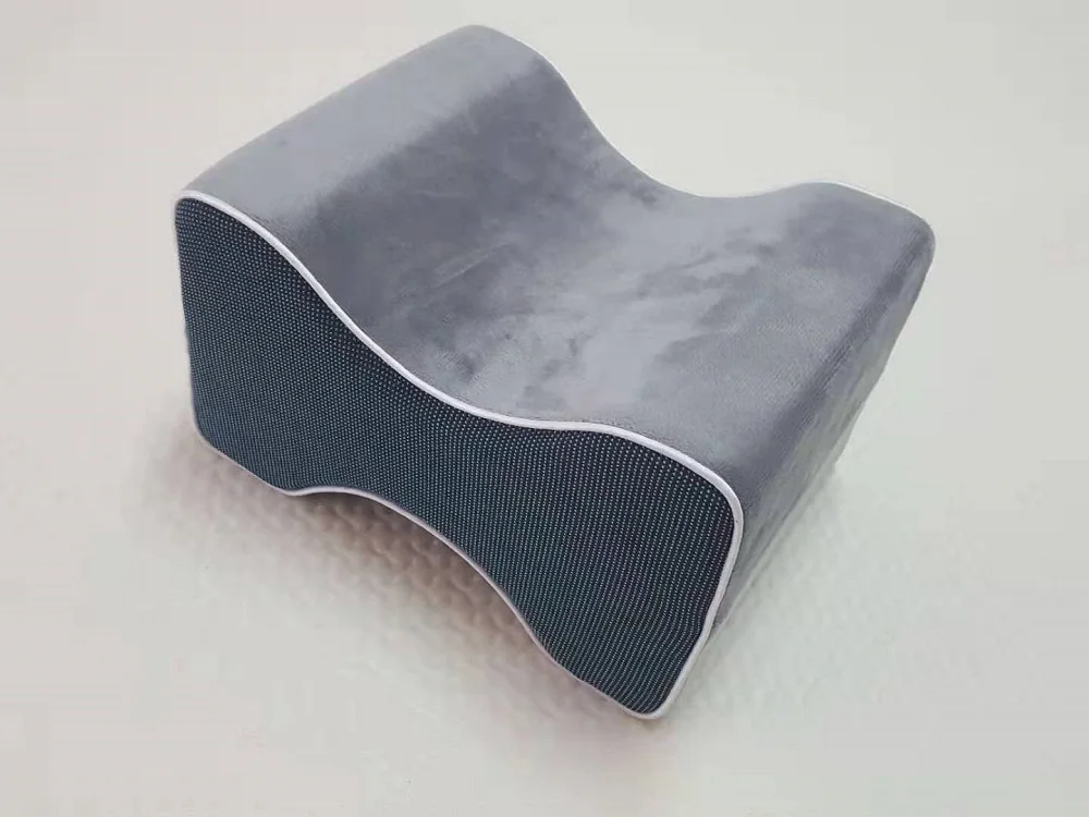 Healthy Side Sleeper Memory Foam Filling Comfort Contour Orthopedic Knee Pillow Leg Rest Pillow