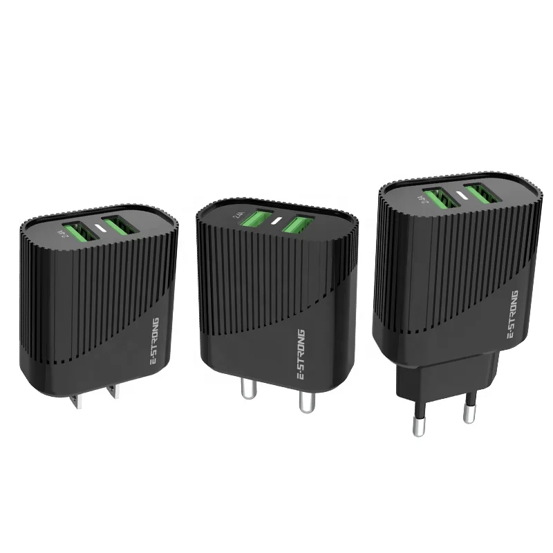 OEM mobile charger adapter for android 2.4A dual usb ports mobile phones fast charging android chargers