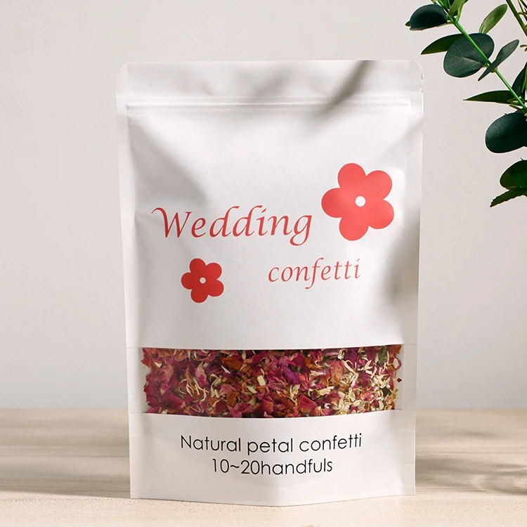 Заводская поставка доступная цена большая упаковка биоразлагаемый лепесток розы конфетти для свадьбы