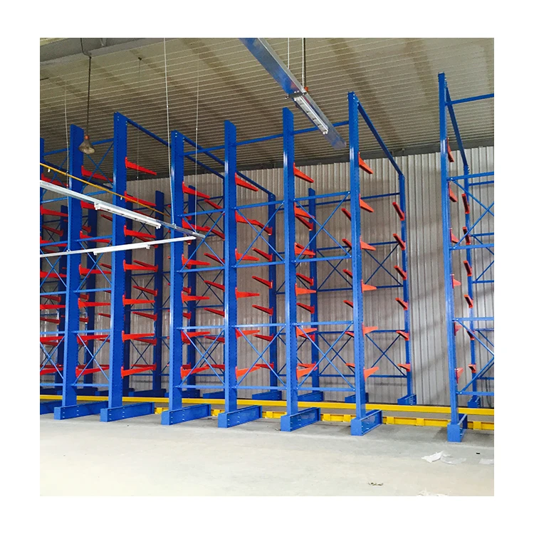 Long service life single sided heavy duty cantilever rack systems