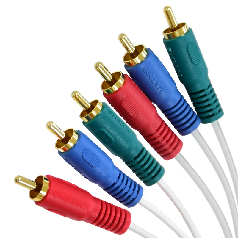 
L-CUBIC RCA Extension Cable Gold Plated 3 Rca Male to 3 Rca Female Audio Video Extension Cable 3RCA Male to Female Audio cable 