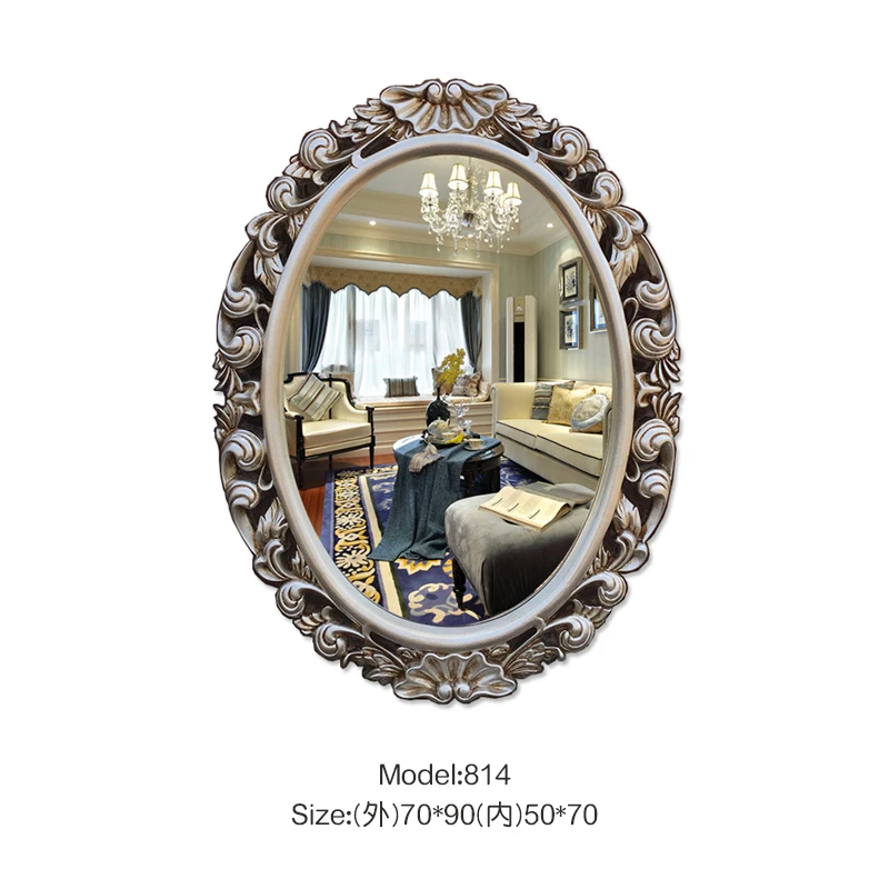 Gold Retro Classic Style Wall Mirror Home Decor French Antique Gold Baroque Vintage Mirror