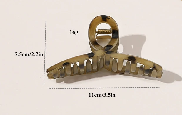 Hair Claw Clips Acrylic Hair Banana Barrettes Celluloid Butterfly Jaw Clips Tortoise Shell Grip Pin Teeth Clamp Leopard print