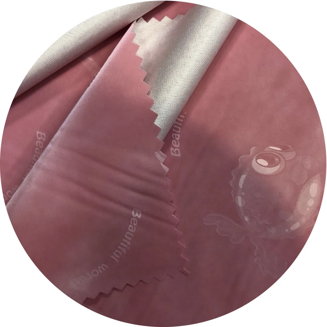 
waterproof adhesive tpu membrane printing fish pattern fabric tpu breathable for baby cloth garment 