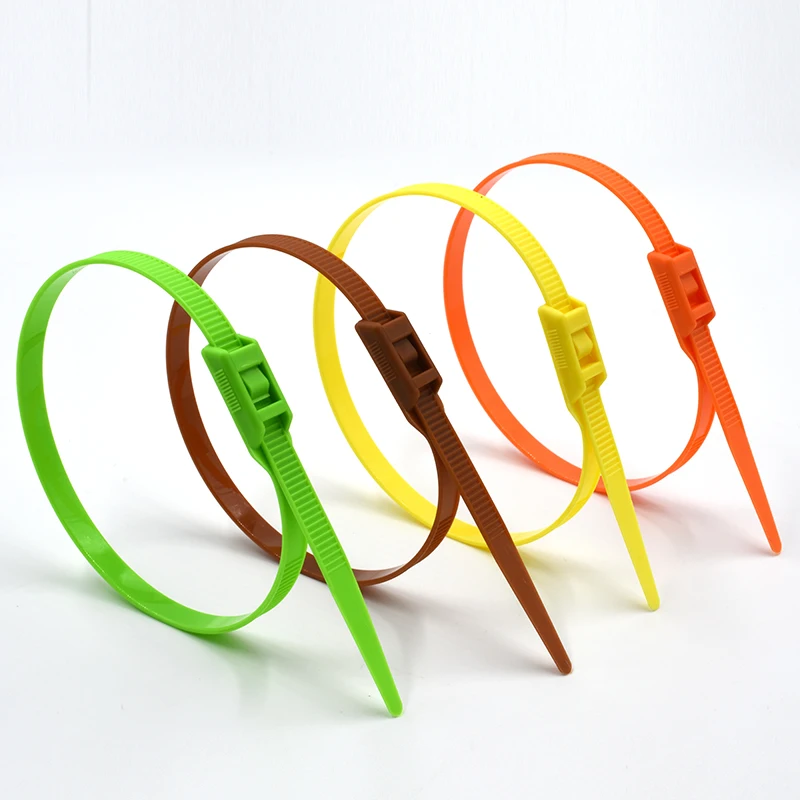 JAGASL Colorful Cheap Releasable Plastic Cable Tie Lock For Playground cable ties reusable