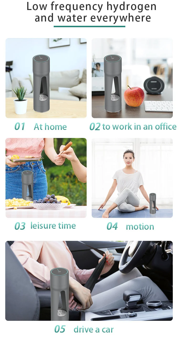 Schumann 7.6Hz Low frequency Hydrogen water Cup making alkaline water, hydrogen water, TC 0.96T Terahertz water