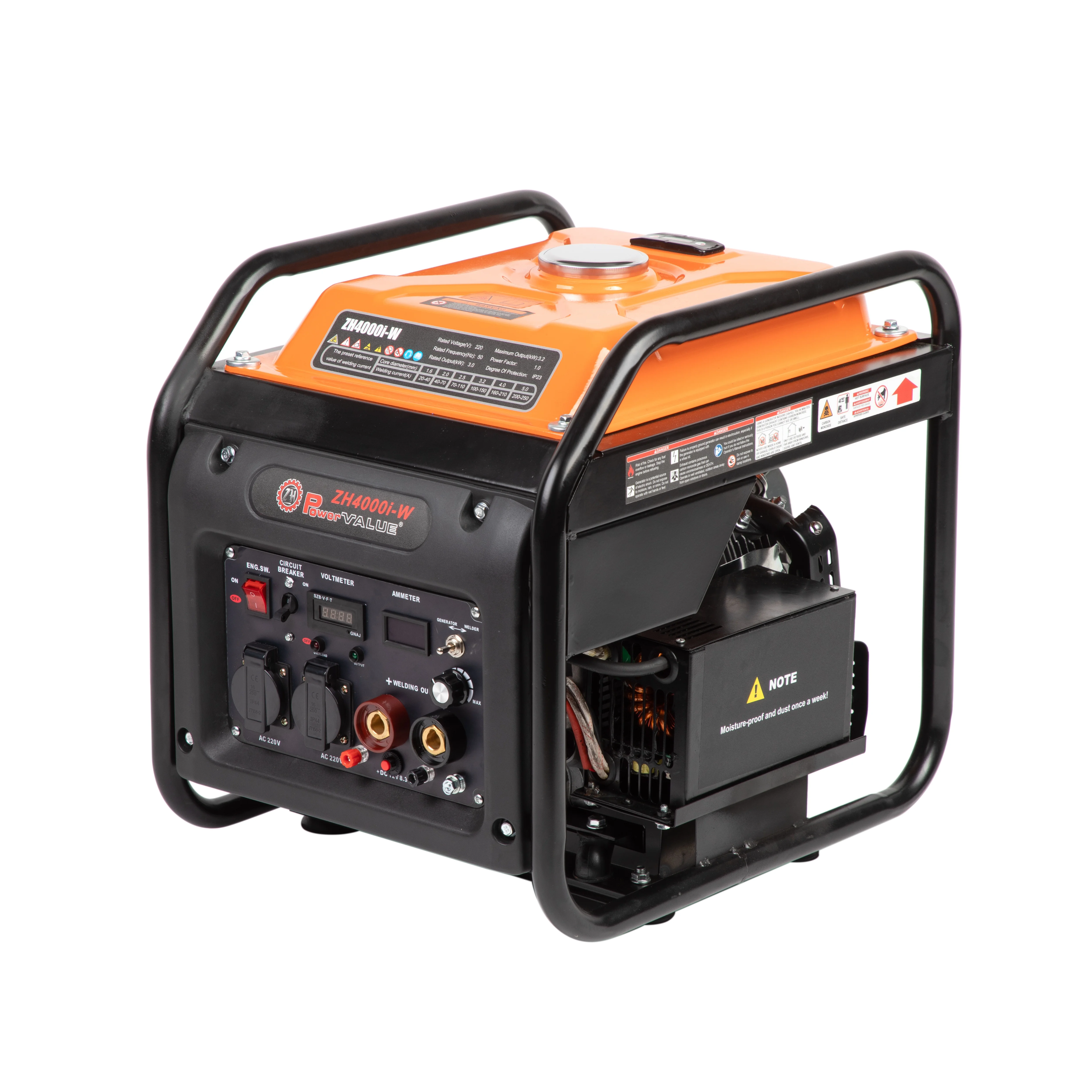Power Value 140A 2.8kW 3kW household gasoline welding generator set inverter arc welding machine