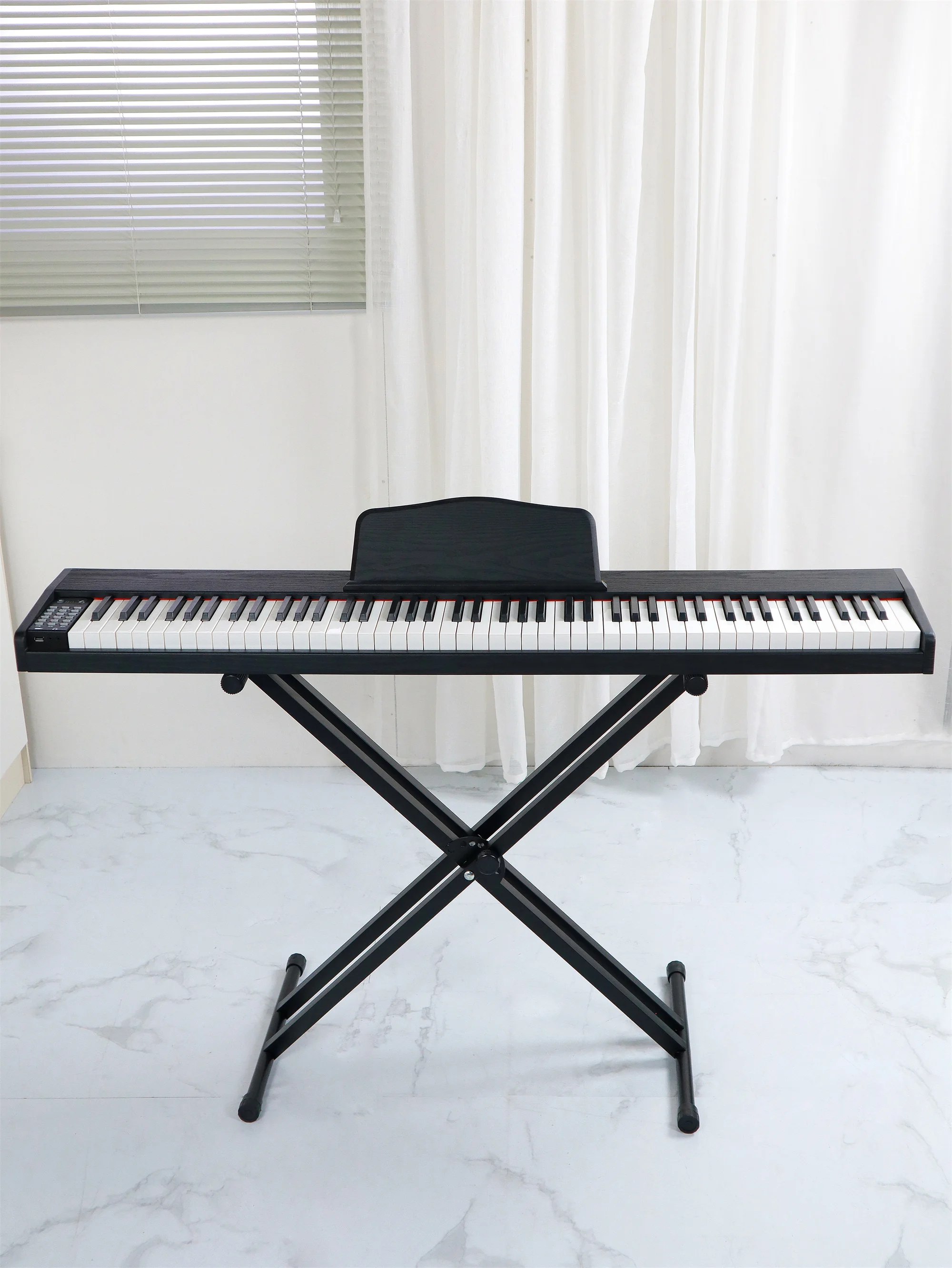 BADU Music wooden electronic piano 88-keys touch sensitive piano keyboard with MIDI 200 Timbre musical keyboard from China