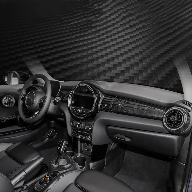 2 PCs Carbon fiber Door handle cover for MINI cooper F54 F55 F56 F57 F60 in 2014-2020 Low edition