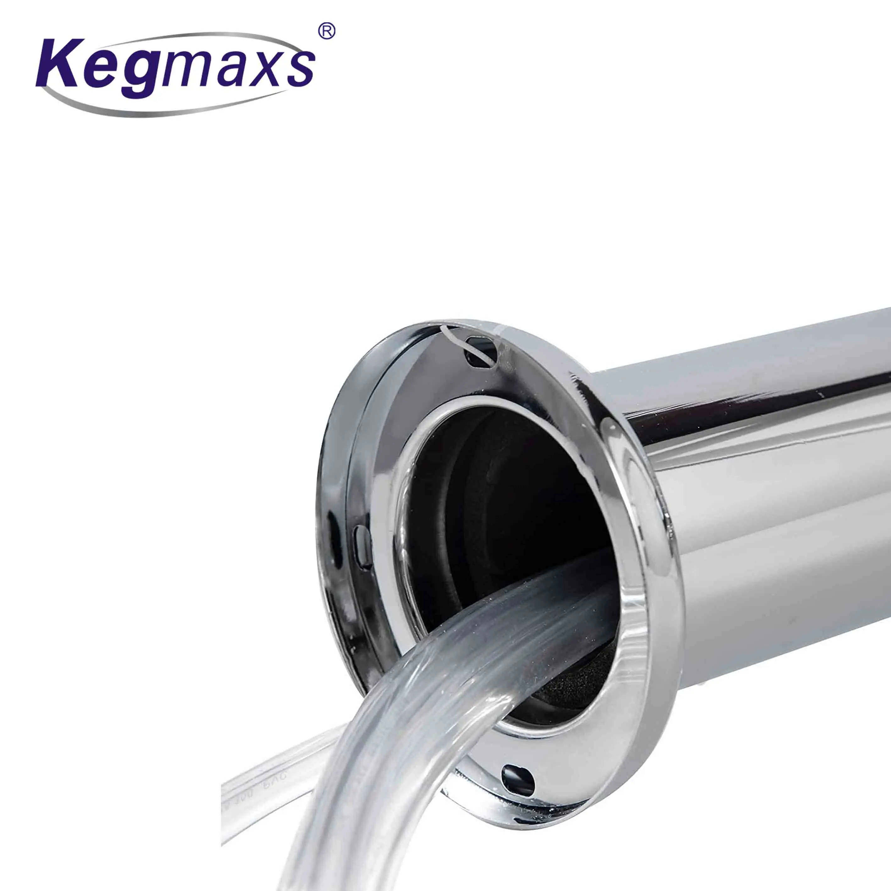 Kegmaxs Four Tap Beer Dispenser Tower 3 inch Beer Kegerator Tower with 4 Faucet for Home Brewing Beer Kegging
