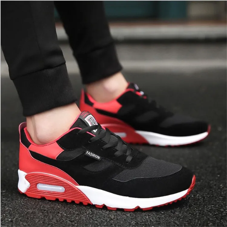 Оптовая продажа, дешевые модные сетчатые тканевые кроссовки, мужская вязаная повседневная спортивная обувь, кроссовки